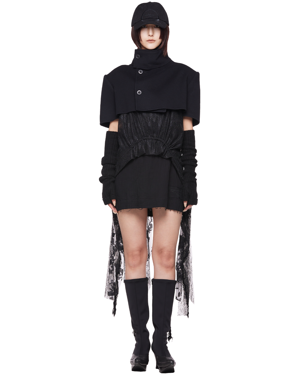 yak rib arm cover / M269AC02 - black
