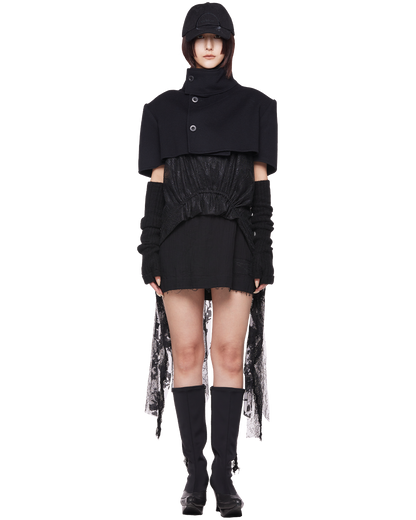 yak rib arm cover / M269AC02 - black
