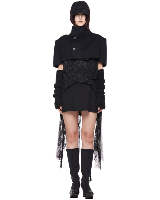 yak rib arm cover / M269AC02 - black