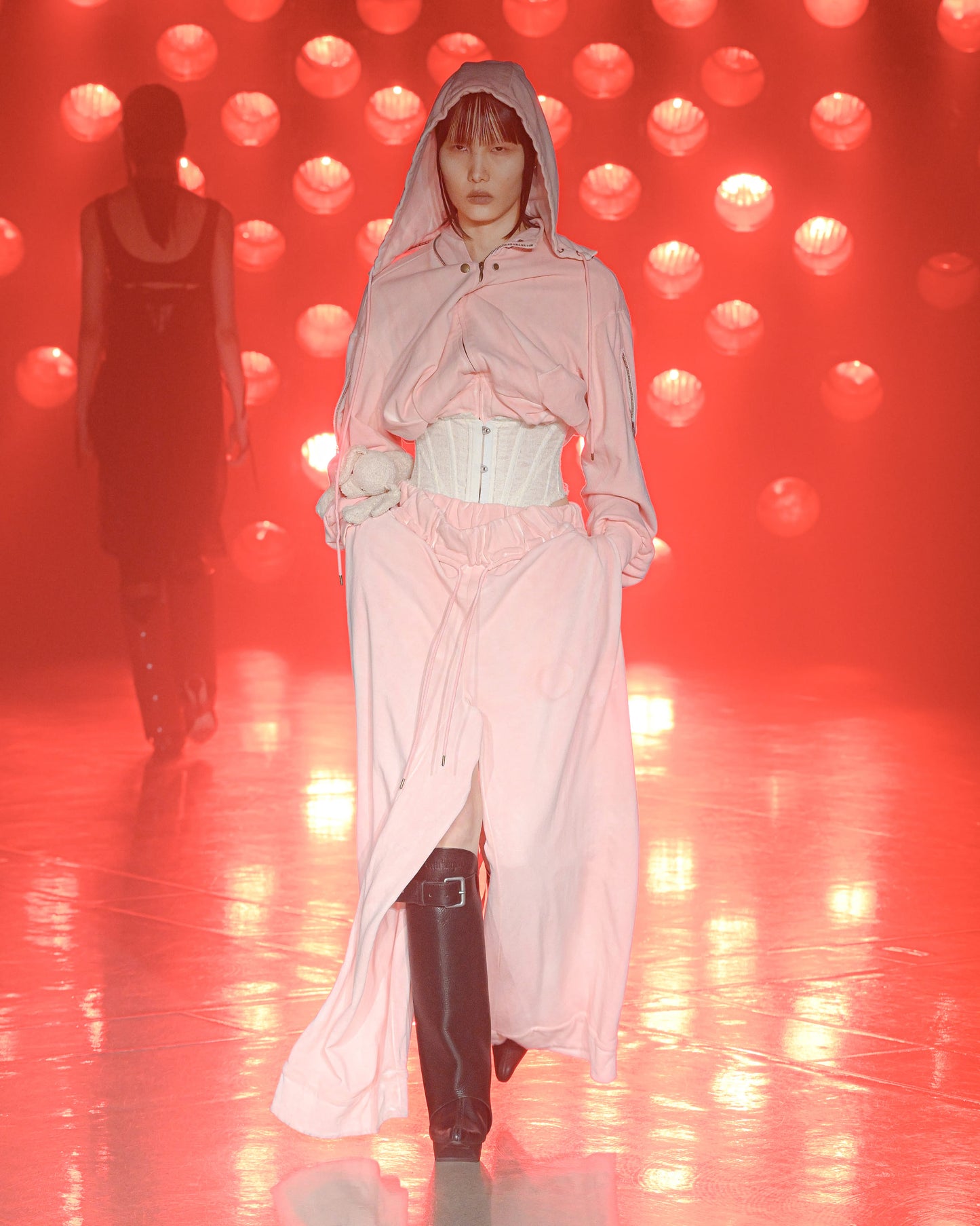 fold-cuff pants / M266PT01 - pink