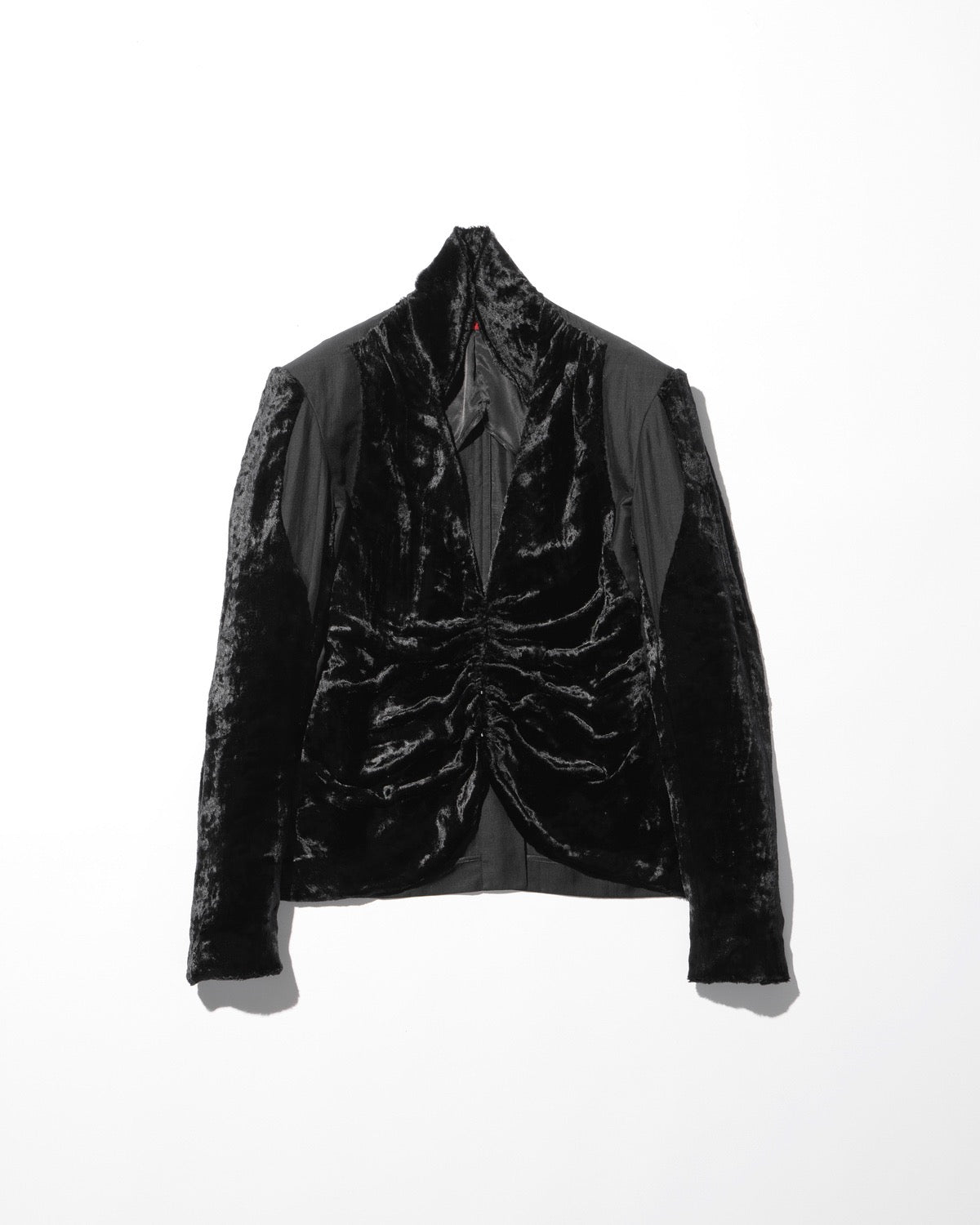 velvet draped jacket / M259JK02 - black - mukcyen online