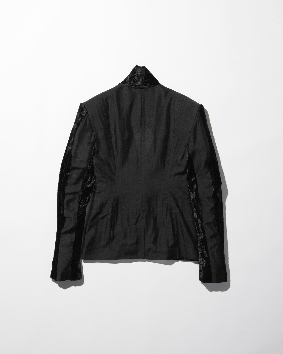 velvet draped jacket / M259JK02 - black - mukcyen online