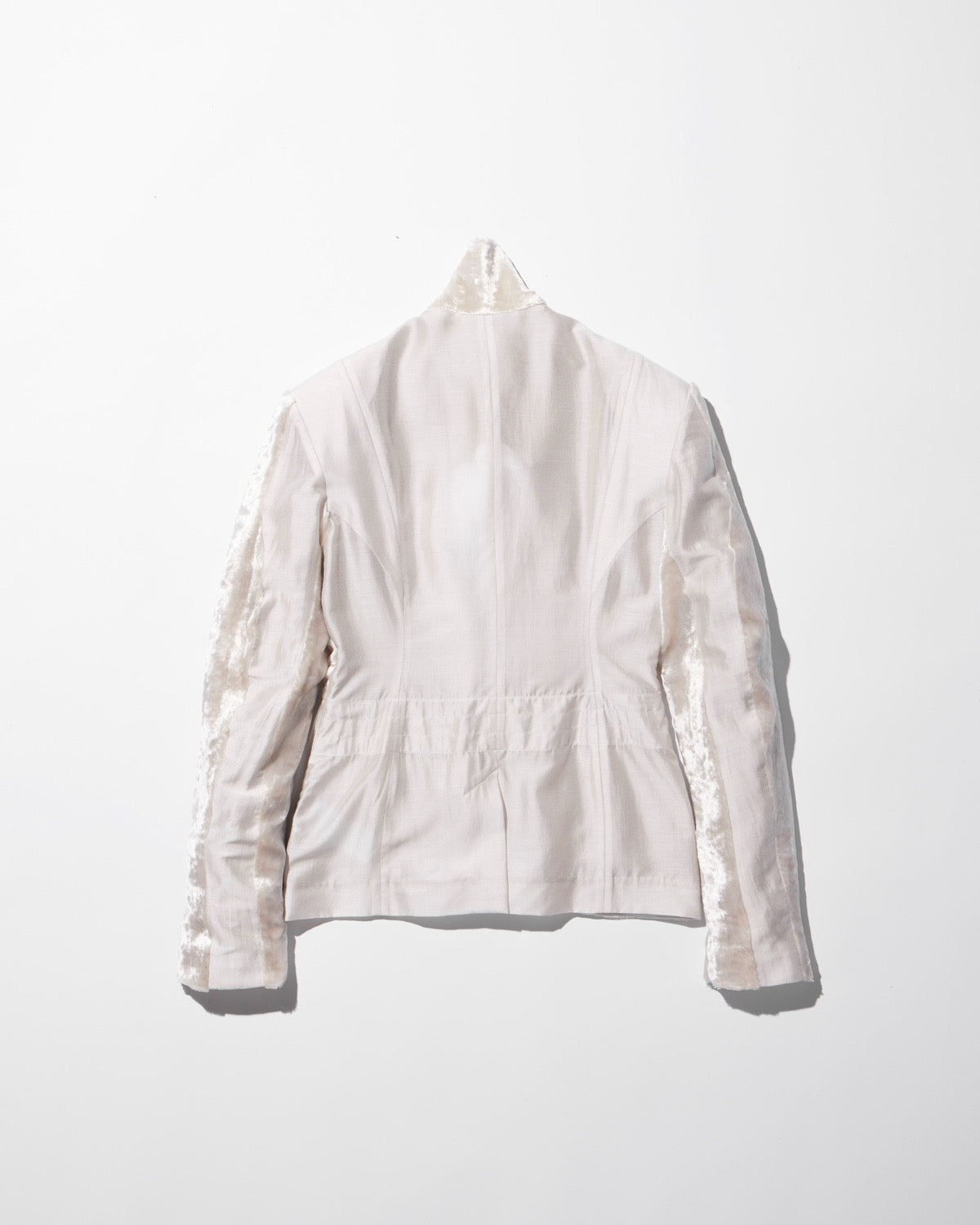 velvet draped jacket / M259JK02 - ecru - mukcyen online