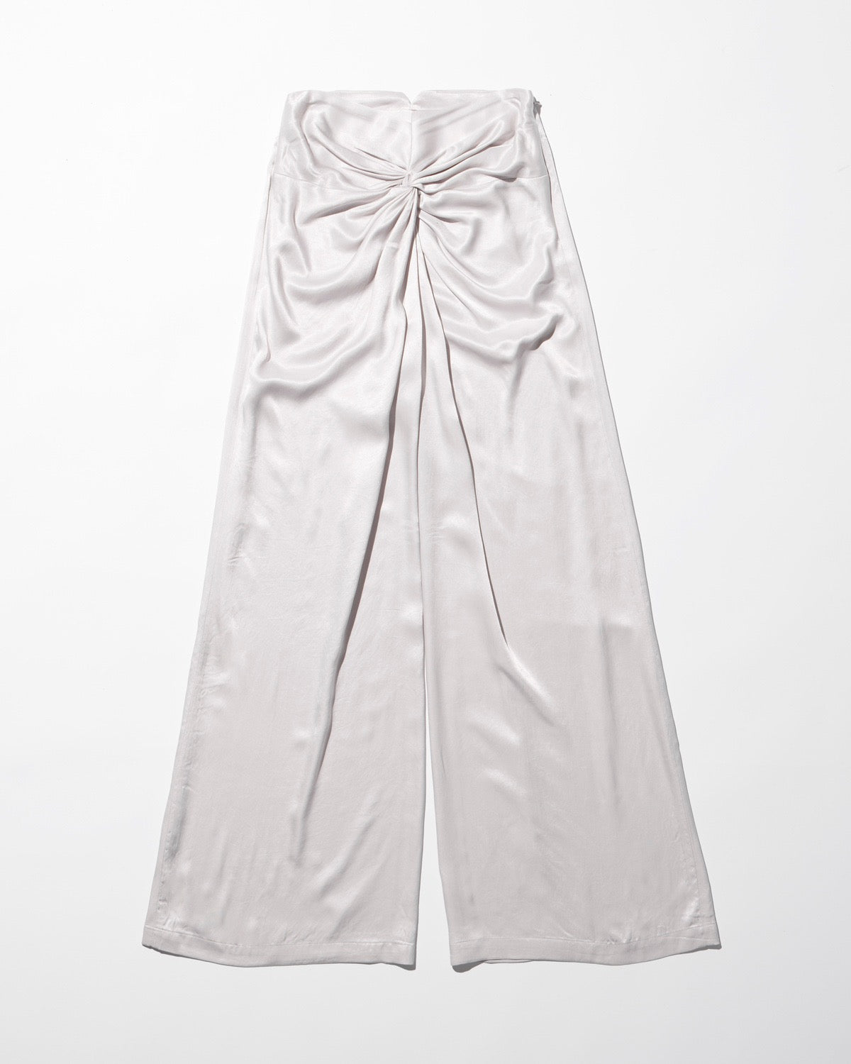 twisted satin pants / M259PT01 - ecru - mukcyen online