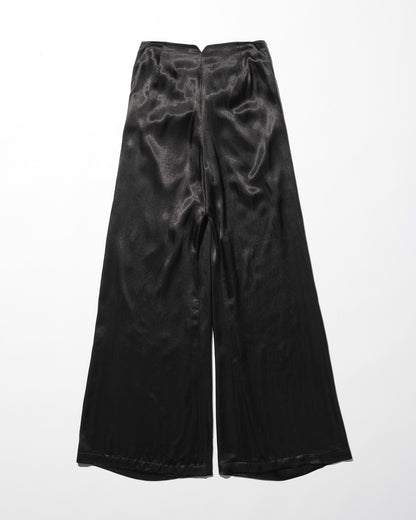 twisted satin pants / M259PT01 - black - mukcyen online