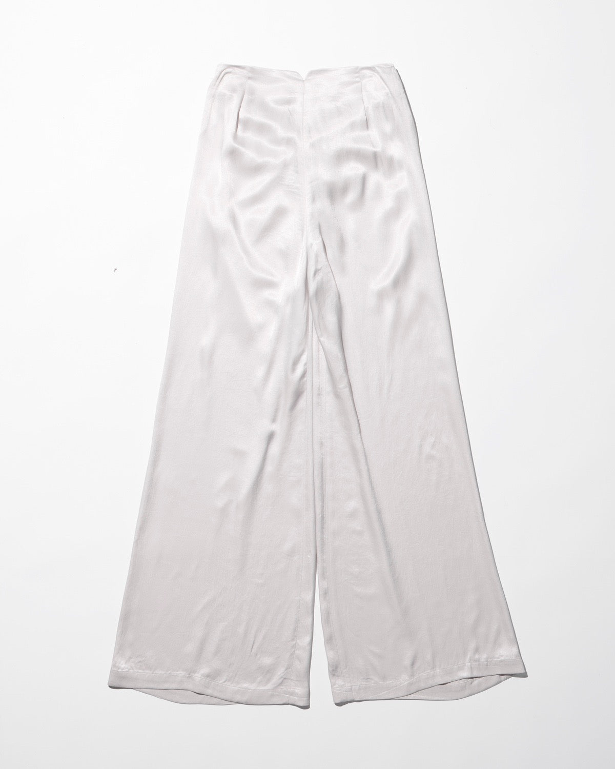 twisted satin pants / M259PT01 - ecru - mukcyen online