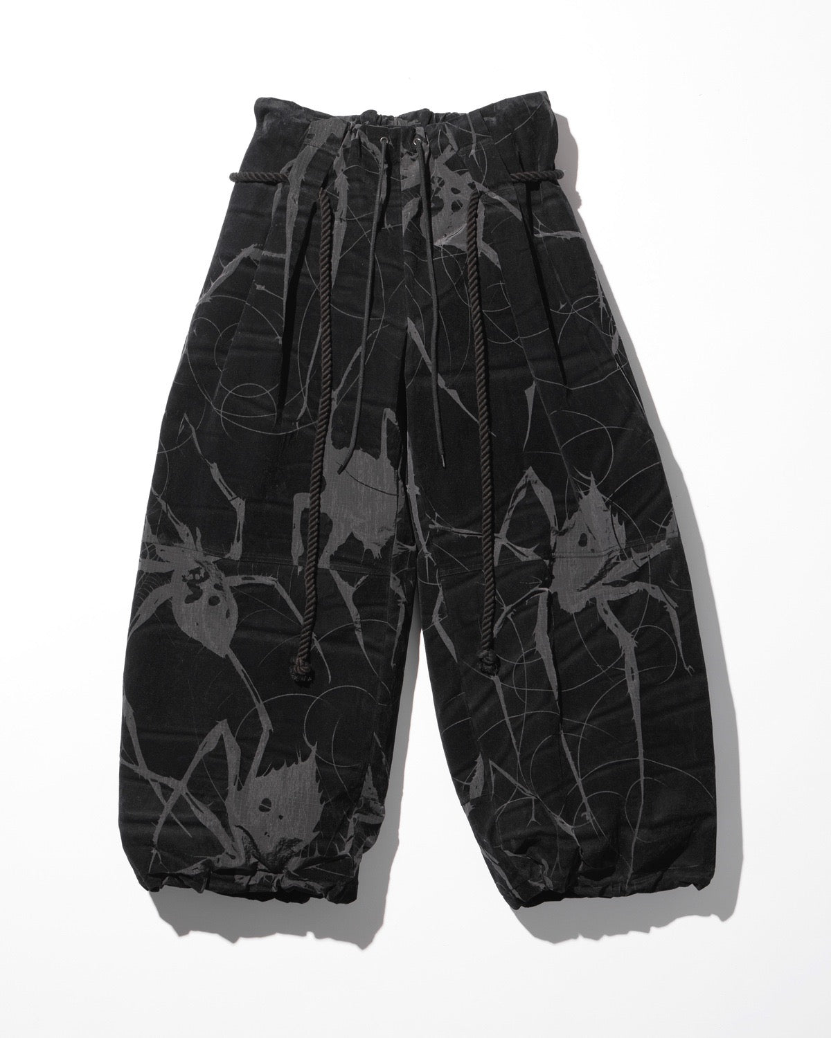 spider ﬂocky balloon pants / M259PT02 - black - mukcyen online