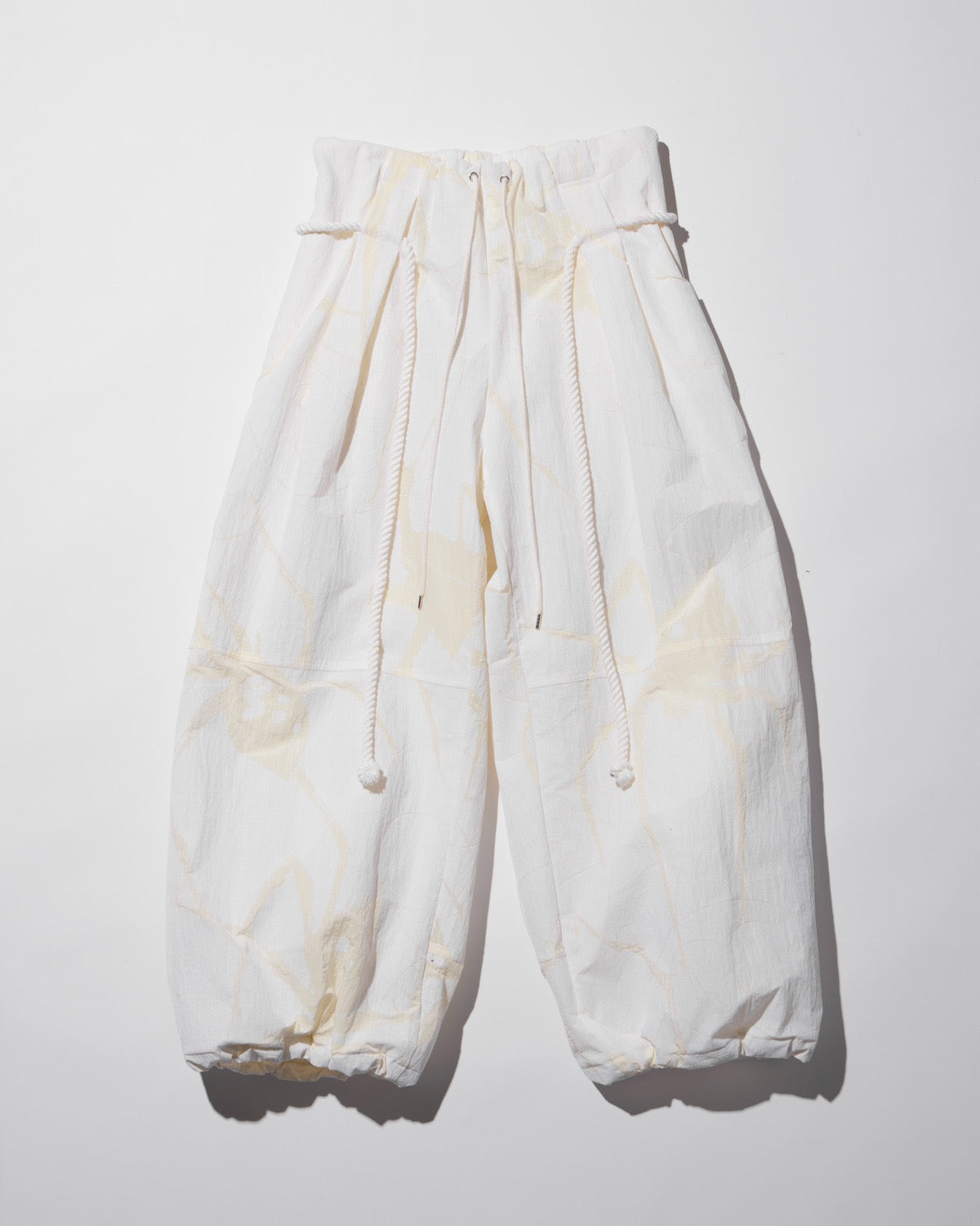 spider ﬂocky balloon pants / M259PT02 - white - mukcyen online