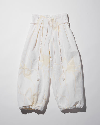 spider ﬂocky balloon pants / M259PT02 - white - mukcyen online