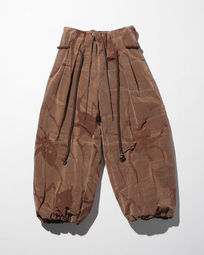 spider ﬂocky balloon pants / M259PT02 - brown - mukcyen online