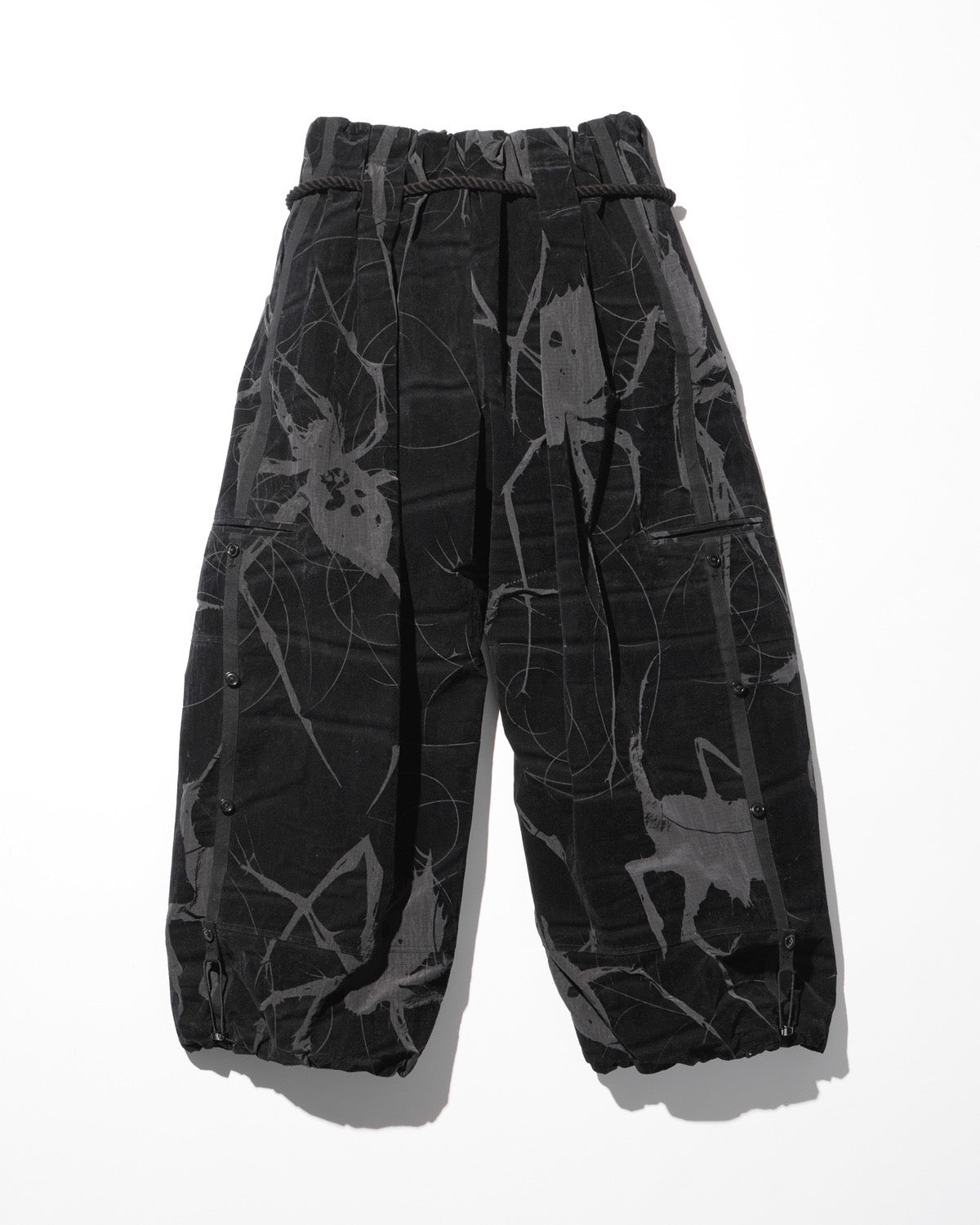 spider ﬂocky balloon pants / M259PT02 - black - mukcyen online