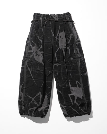 spider ﬂocky balloon pants / M259PT02 - black - mukcyen online