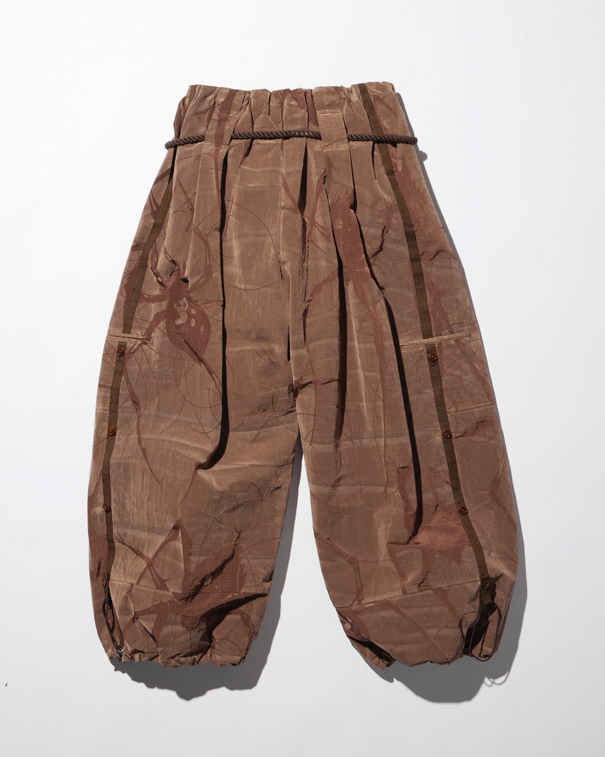 spider ﬂocky balloon pants / M259PT02 - brown - mukcyen online