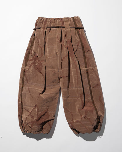 spider ﬂocky balloon pants / M259PT02 - brown - mukcyen online