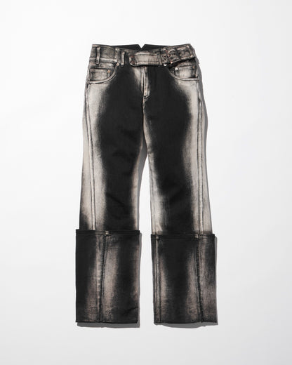 low-rise denim pants / M259PT03 - black - mukcyen online