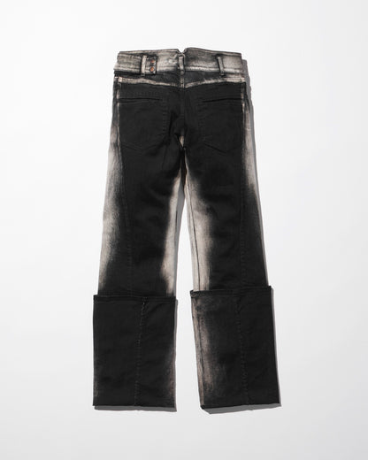 low-rise denim pants / M259PT03 - black - mukcyen online