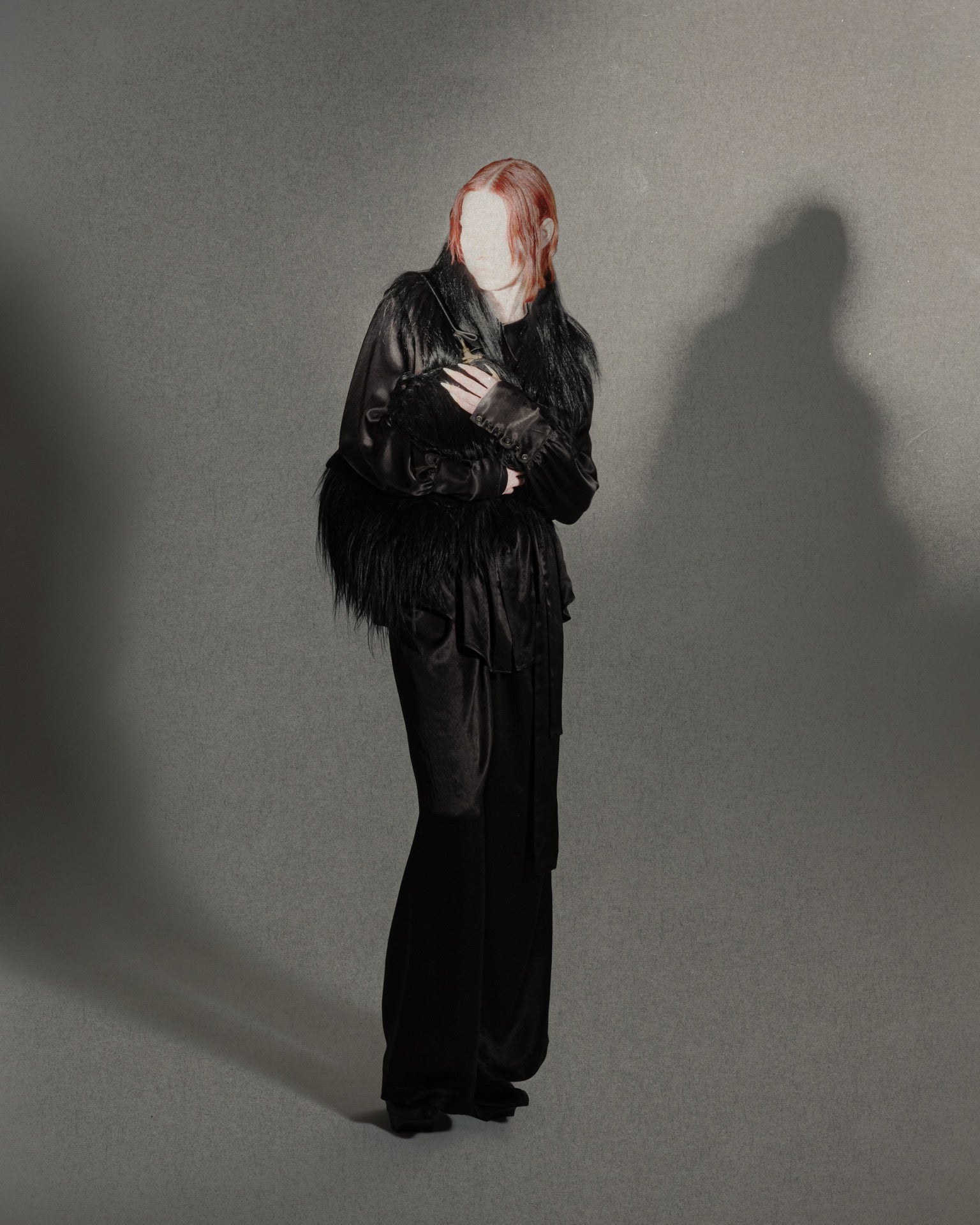 goat fur bag / M259AC05 - black - mukcyen online