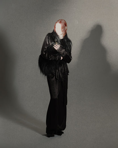 goat fur bag / M259AC05 - black - mukcyen online